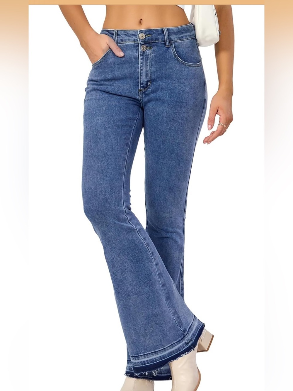 Women’s Vipones High rise Flared Jeans - Blue Denim